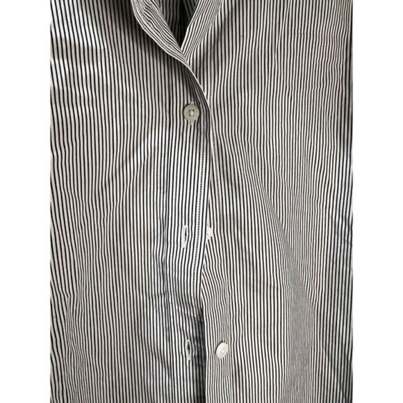 J.Crew Classic-fit Ruffleneck Shirt Stripe Size 2‎ NWOT - Picture 7 of 9